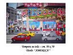 Quadro a tempera raffigurante New York
