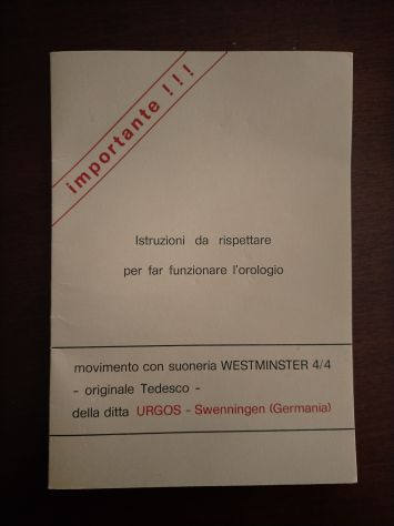 VENDO OROLOGIO A PENDOLO ORIGINALE TEDESCO - Foto 6