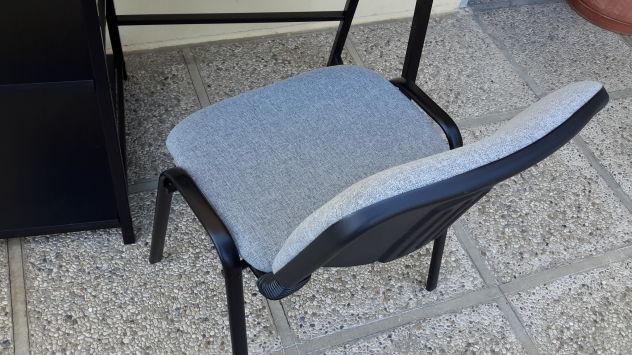 Scrivania da studio, PC, da lavoro,o videogiochi con la sua sedia praticamente N - Foto 8