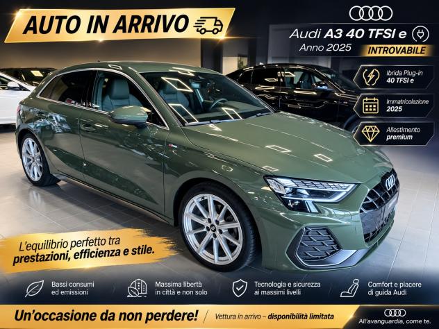 AUDI A3 4ª serie A3 SPB TFSI e 150 kW S tronic S line edition