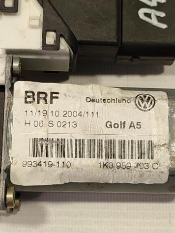 MOTORINO ALZAVETRO POSTERIORE SINISTRO VOLKSWAGEN Golf 5 Berlina 1K0959703C (0308) - Foto 2