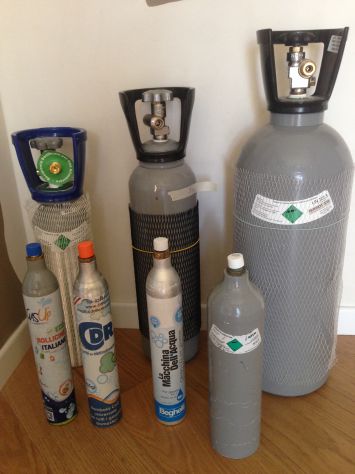 Bombole co2 anidride carbonica standard, sodastream e simili