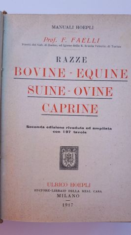 HOEPLI 1917 razze bovine, equine.... - Foto 2