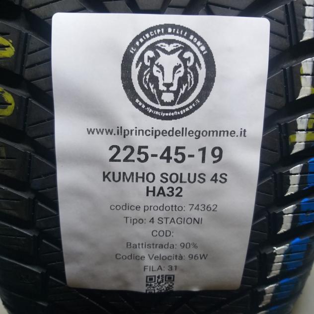 2 GOMME 225 45 19 KUMHO A74362 - Foto 2