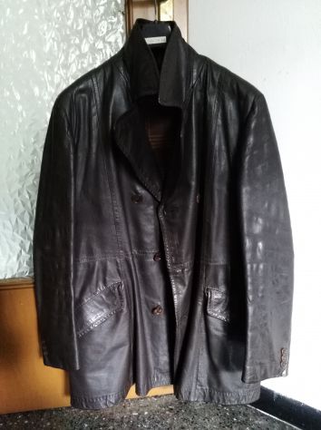 giubbotto in pelle vintage taglia 54