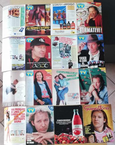 8 copertine Vasco Rossi, di alcune riviste anni 80/90 - Foto 2