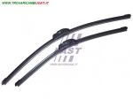 SPAZZOLA TERGICRISTALLO FORD TRANSIT 06 ANTERIORE KPL SX+DX PIATTO 650MM+55 &hellip;