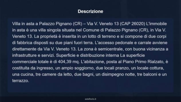 Immobile in asta di 404 m² con più di 5 locali e box auto in vendita a Palazzo Pignano - Foto 13