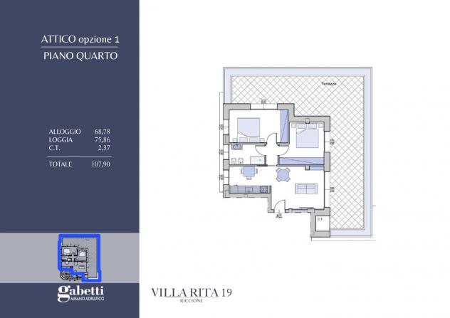 Appartamento - Riccione . Rif.: MI017/A9VRG - Foto 12