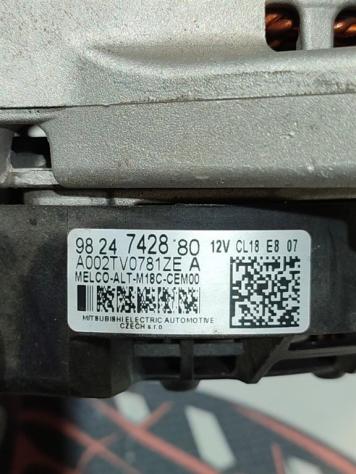 ALTERNATORE PEUGEOT 3008 Serie 9824742880 YH01 diesel 1499 (1623) - Foto 3