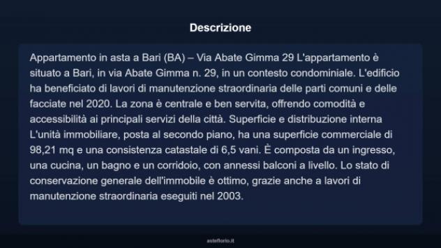 Immobile in asta di 98 m² in vendita a Bari - Foto 4