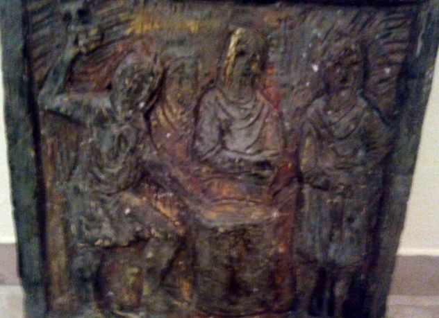 Pannello in gesso verde 1965. - Foto 4