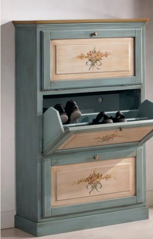 Scarpiere Palermo legno arte povera