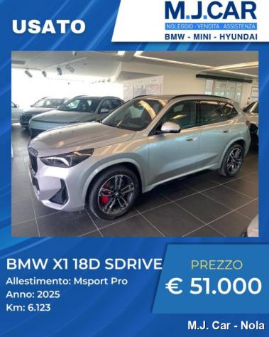 BMW X1 sDrive 18d Msport Pro rif. 23636335