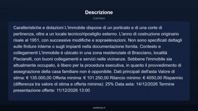 Immobile in asta di 130 m² con più di 5 locali in vendita a Bracciano - Foto 16
