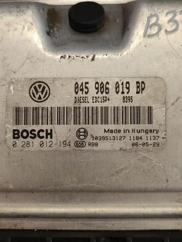 CENTRALINA MOTORE VOLKSWAGEN Polo 4° Serie 045906019BP 0281012194 BNM diesel 1422 (0109) - Foto 2