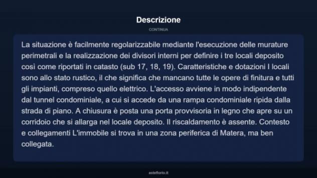 Immobile in asta di 208 m² in vendita a Matera - Foto 5