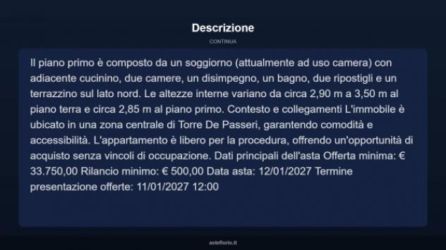 Immobile in asta di 164 m² in vendita a Torre de' Passeri - Foto 13