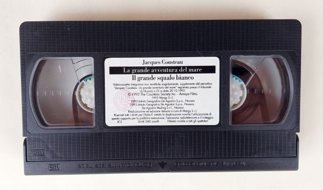 VHS LA GRANDE AVVENTURA DEL MARE-IL GRANDE SQUALO BIANCO DI JACQUES COUSTEAU - Foto 4