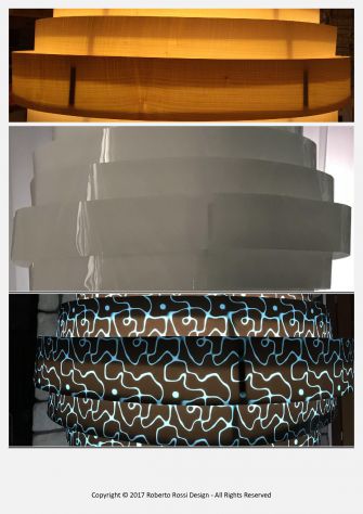 LAMPADE - PARALUMI DI DESIGN 'ECOS' - IN LEGNO E PVC ECOSOSTENIBILI - Foto 2