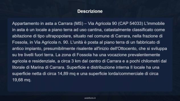 Immobile in asta di 14 m² in vendita a Carrara - Foto 5