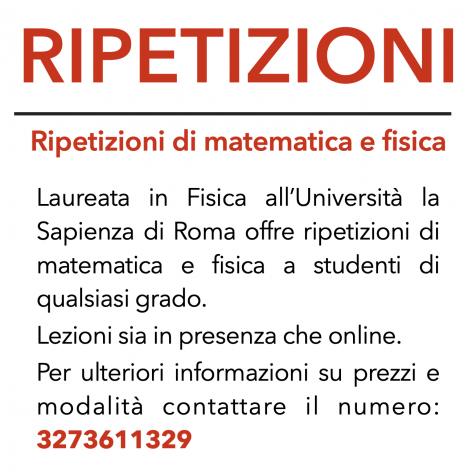 Ripetizioni di matematica e fisica