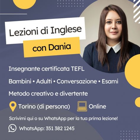 Insegnante di Inglese Madrelingua
