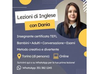 Insegnante di Inglese Madrelingua