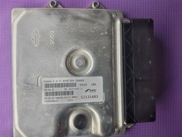CENTRALINA MOTORE FIAT PANDA TWIN AIR 8GSW.B 52131483 - Foto 4