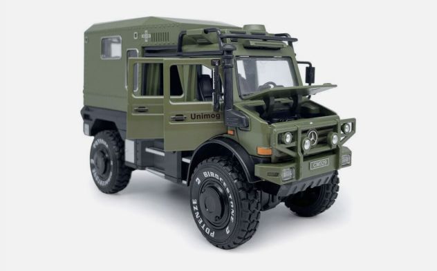 Camper Caravan fuoristrada Green Unimog U4000 Ms 1:28 New XL - Foto 3