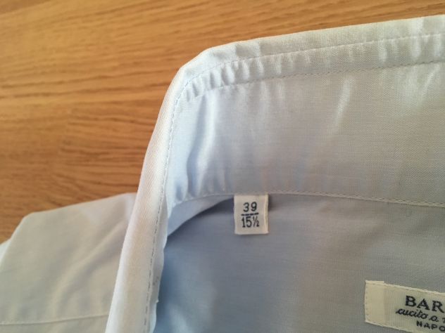 Camicia Barba Napoli, 39 15 1/2, celeste azzurro - Foto 3