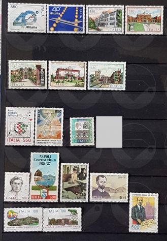 ITALIA 1986-1989 lotto di 49 francobolli - Foto 2