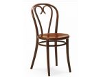 Sedia stile Thonet con sedile in paglia Vienna Struttura in legno massello di fa