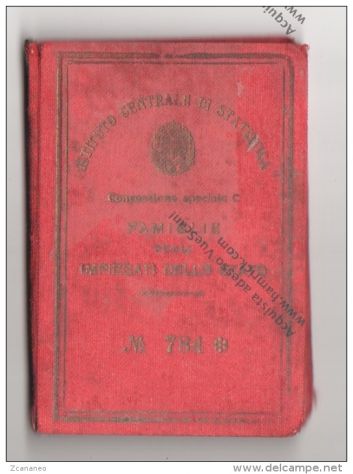 LIBRETTO CON 26 BIGLIETTI DI CONCESSIONE SPECIALE VIAGGI DEGLI IMPIEGATI DI STAT