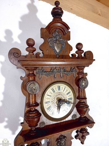 176357 Antico orologio a pendolo foresta nera del XIX secolo - Foto 8