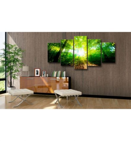 Quadro Foresta Incantata Verde 100x50 E 200x100 ARREDALACASA - Foto 2