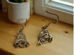 Orecchini dorati delfino & stella marina