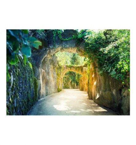 Fotomurale Adesivo Con La Strada Dentro La Foresta Arredalacasa - Foto 2