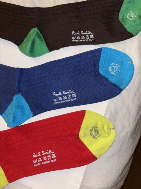 3 PAIA DI CALZE NUOVE LEGGERE DA UOMO FIRMATE ORIGINALI”PAUL SMITH”MADE IN ITALY - Foto 9
