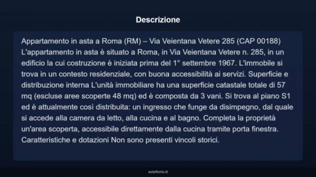 Immobile in asta di 57 m² in vendita a Roma - Foto 3
