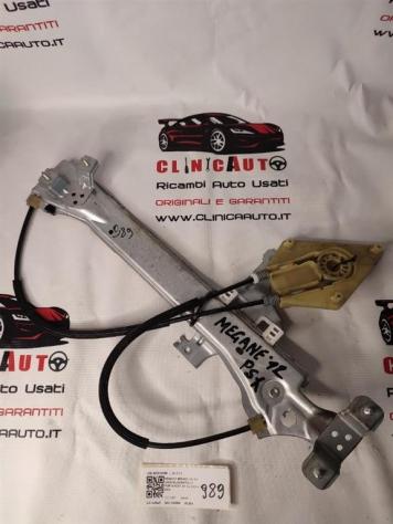 MECCANISMO ALZAVETRO POST. SX RENAULT Megane III 827210008R (0816)