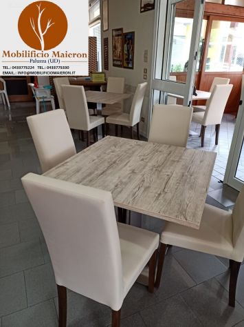 Set Napoli Arredamento Bar Ristorante Pizzerie Sedie Tavoli Vintage Moderno - Foto 9