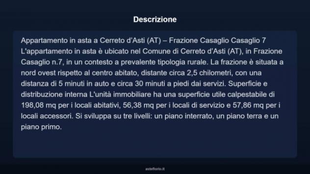 Immobile in asta di 198 m² in vendita a Cerreto d'Asti - Foto 5