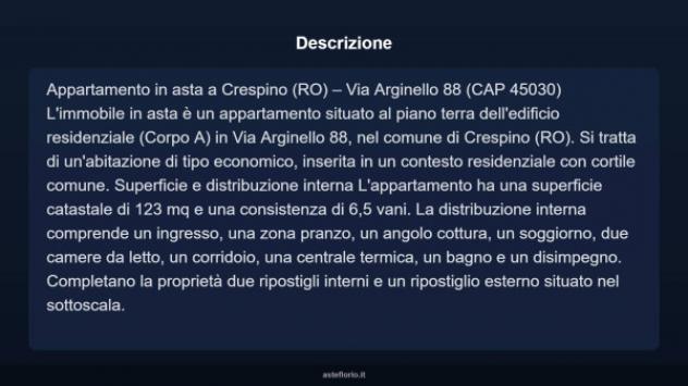 Immobile in asta di 123 m² con più di 5 locali in vendita a Crespino - Foto 5