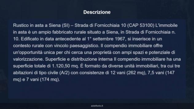 Immobile in asta di 1120 m² con più di 5 locali in vendita a Siena - Foto 16