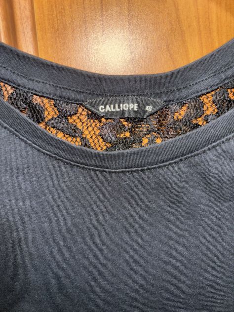 TOP/CANOTTIERA IN OTTIME CONDIZIONI,IN PIZZO NERO,MARCA”CALLIOPE”ORIGINALE,DA DO - Foto 5