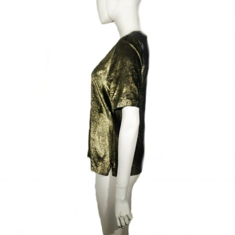 Top shirt dorato elegante per la sera di Etro - tg. 40 - Foto 6