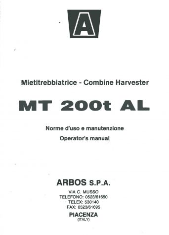 Manuali per mietitrebbiatrici Arbos - Foto 4
