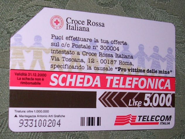 SCHEDA TELEFONICA ITALIA 34U
