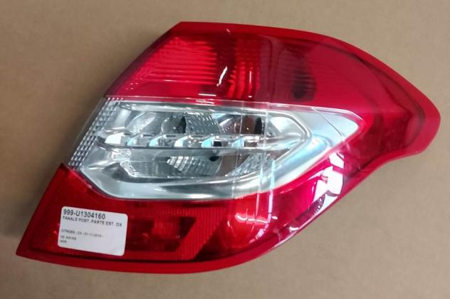 FANALE POST. PARTE EST. DX 999-U1304160 Parti elettriche  Fanaleria  Fanali  Fanale post. dx. CITROEN - C4 - 01-11-2010 -